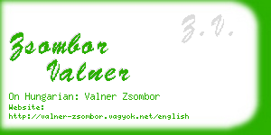 zsombor valner business card